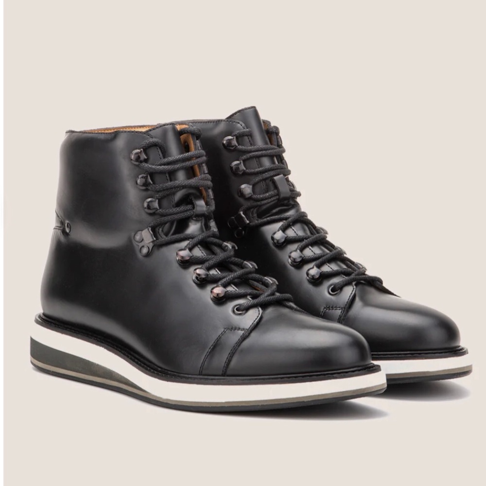 Vintage Foundry Co. black leather boots